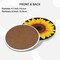 Sunflower Yellow Sun Flower Coasters for Drinks Set of 4, Absorbent Ceramic Drink Coasters for Coffee Table Wooden Table Cup Bar, 4 Inches